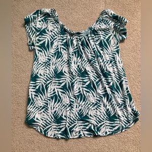 George fern print top